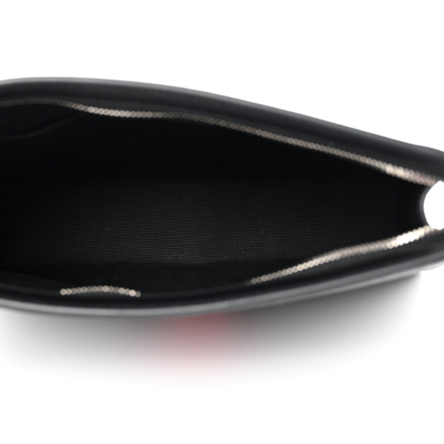 Gucci GG Supreme Monogram Selleria Calfskin Web New Web Cosmetic Case Black 5 of 7