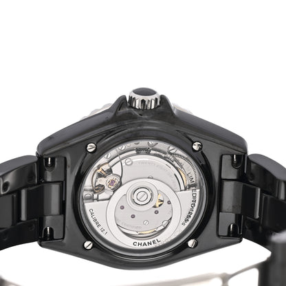 Chanel Stainless Steel Ceramic 38mm J12 Electro Automatic Watch Black 4 of 5