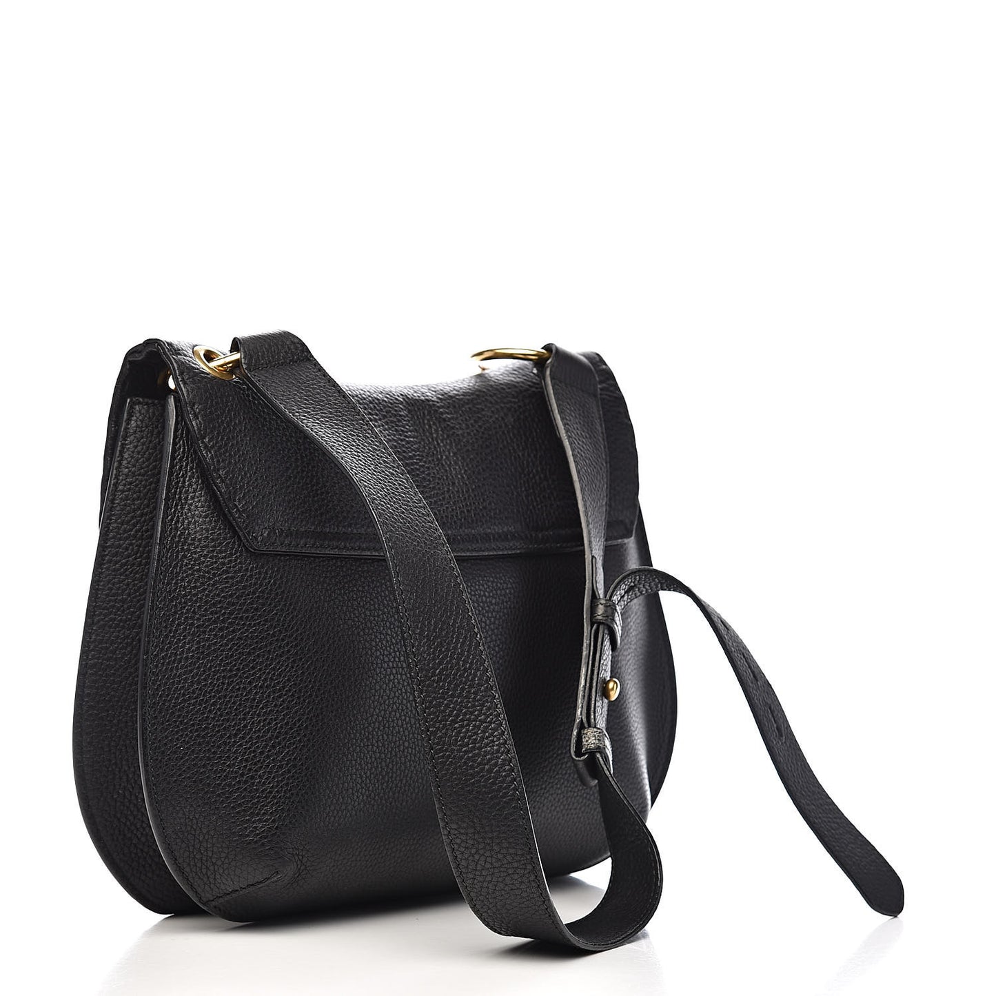 Cellarius Calfskin Feline GG Marmont Flap Shoulder Bag Black