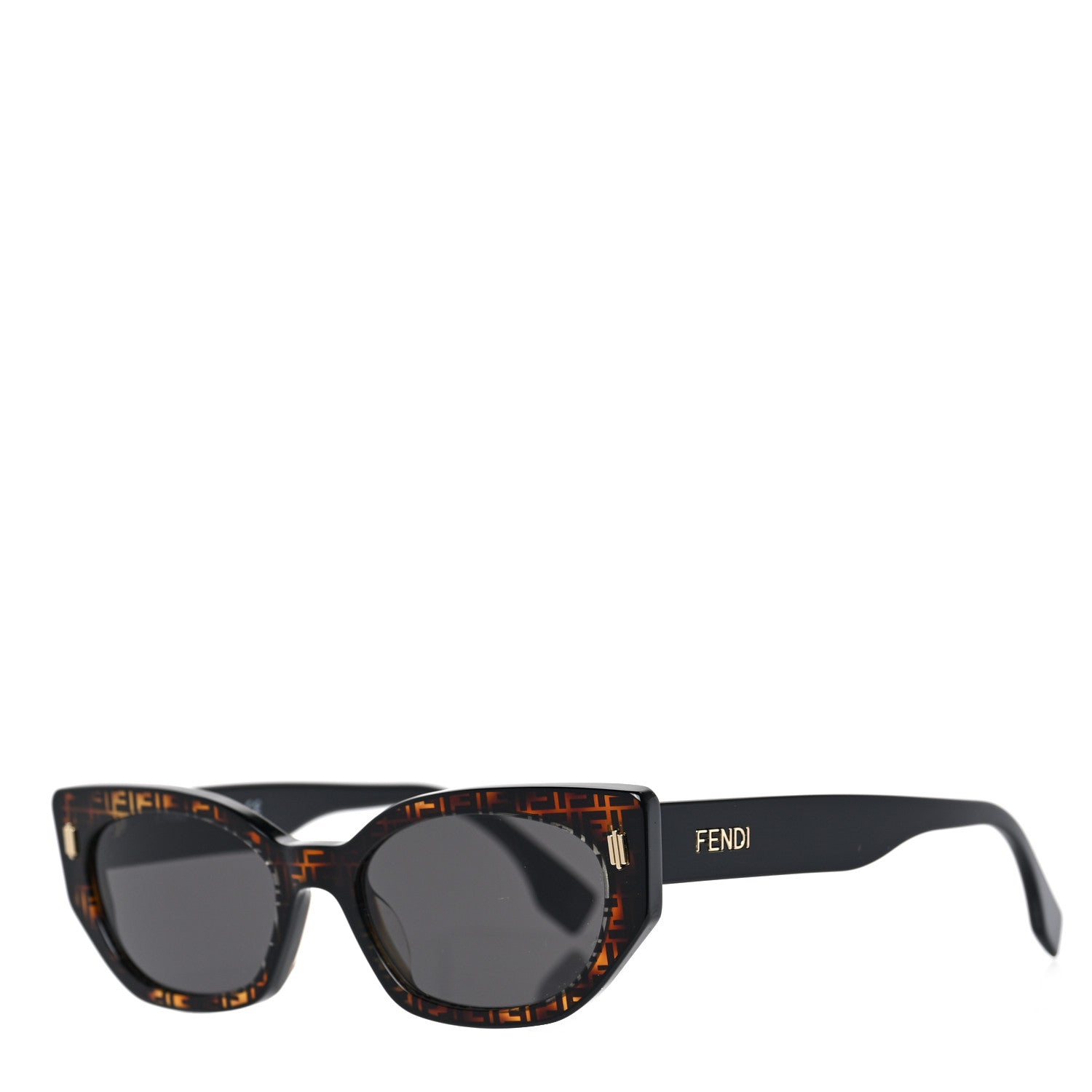 Fendi Acetate Fendi Bold Sunglasses FE40018I Havana Black 1 of 6