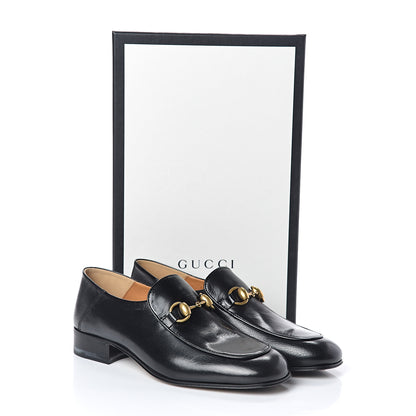 Gucci Goatskin Womens Horsebit Mid-Heel Loafers 36 Black 8 of 8