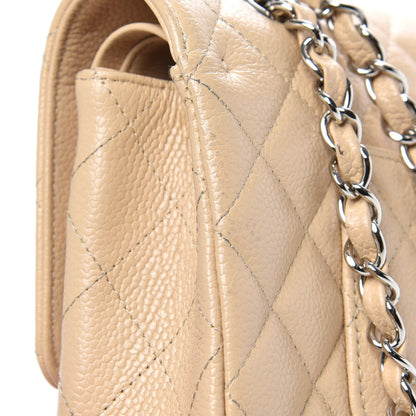 Chanel Caviar Quilted Medium Double Flap Beige 10 of 16