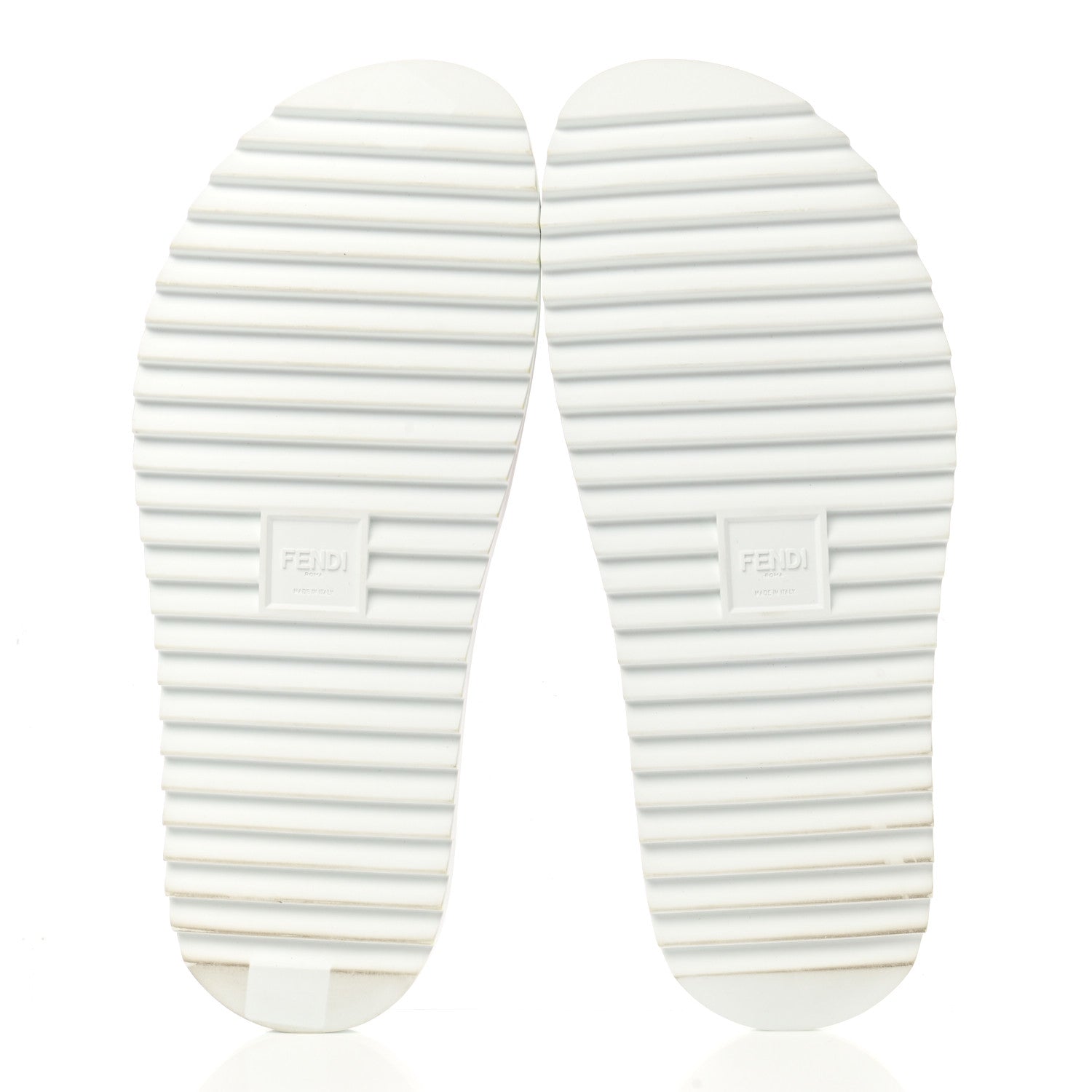 Fendi Rubber FF Fussbetts Mens Slide Sandals 11 Tobacco Multicolor 5 of 10