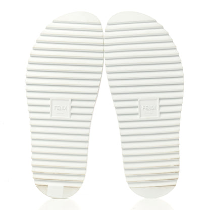Fendi Rubber FF Fussbetts Mens Slide Sandals 11 Tobacco Multicolor 5 of 10