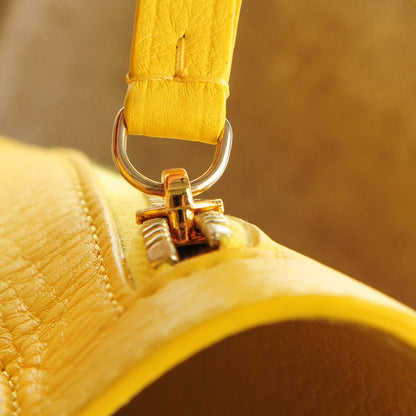 Celine Calfskin Medium Horizontal Cabas Phantom Sun Yellow 9 of 9