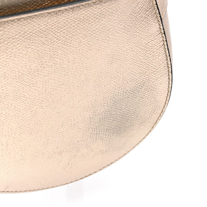 Christian Dior Metallic Grained Calfskin Saddle Bag Gold 12 of 12
