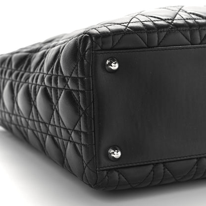Christian Dior Lambskin Cannage Large Lady Dior Black 7 of 8