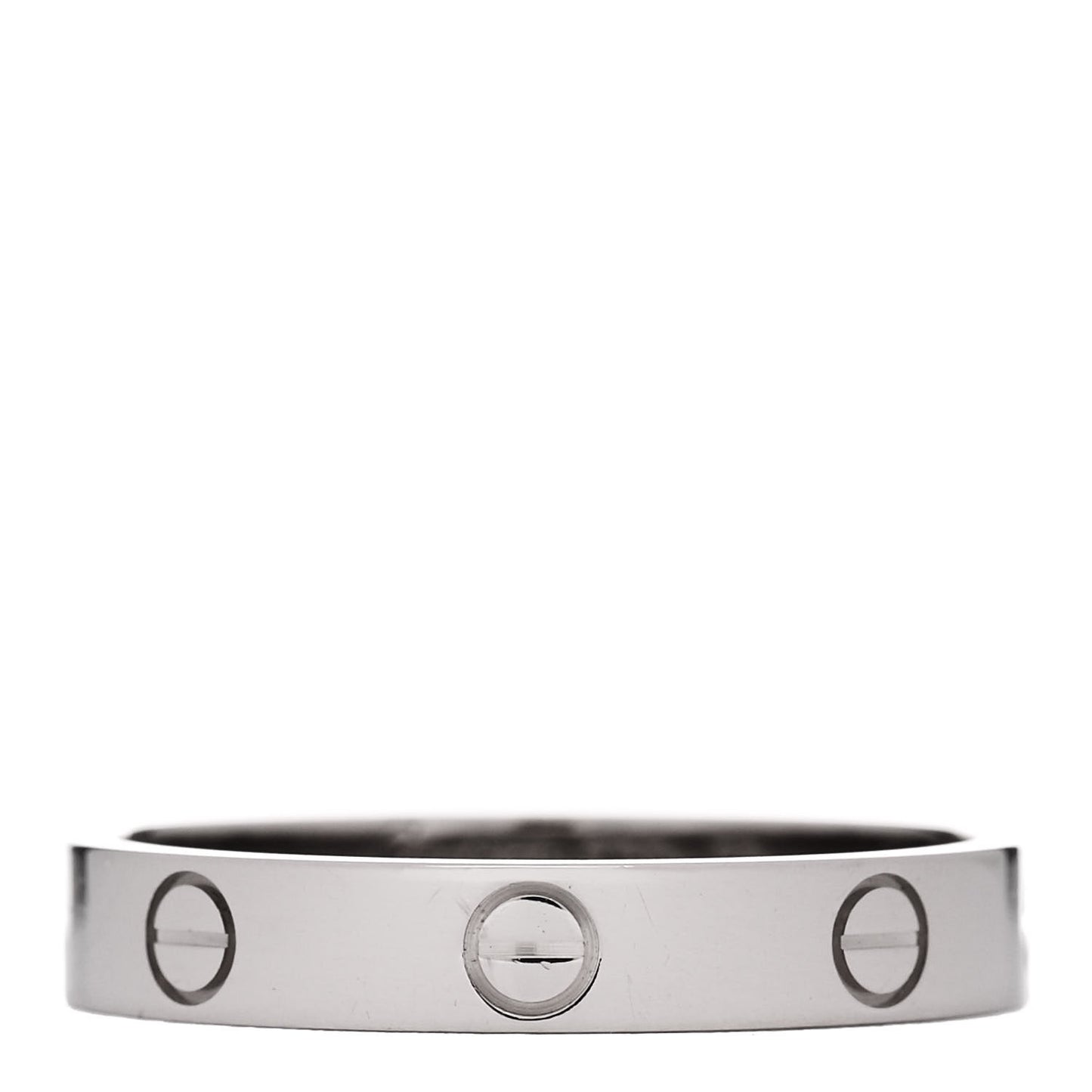 18K White Gold 3.5mm LOVE Wedding Band Ring 59 8.75
