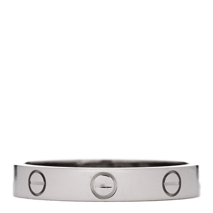 Cartier 18K White Gold 3.5mm LOVE Wedding Band Ring 59 8.75 1 of 5