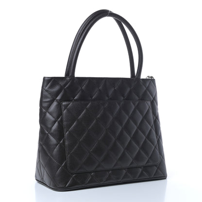 Chanel Caviar Quilted Medallion Tote Dark Brown 3 of 8