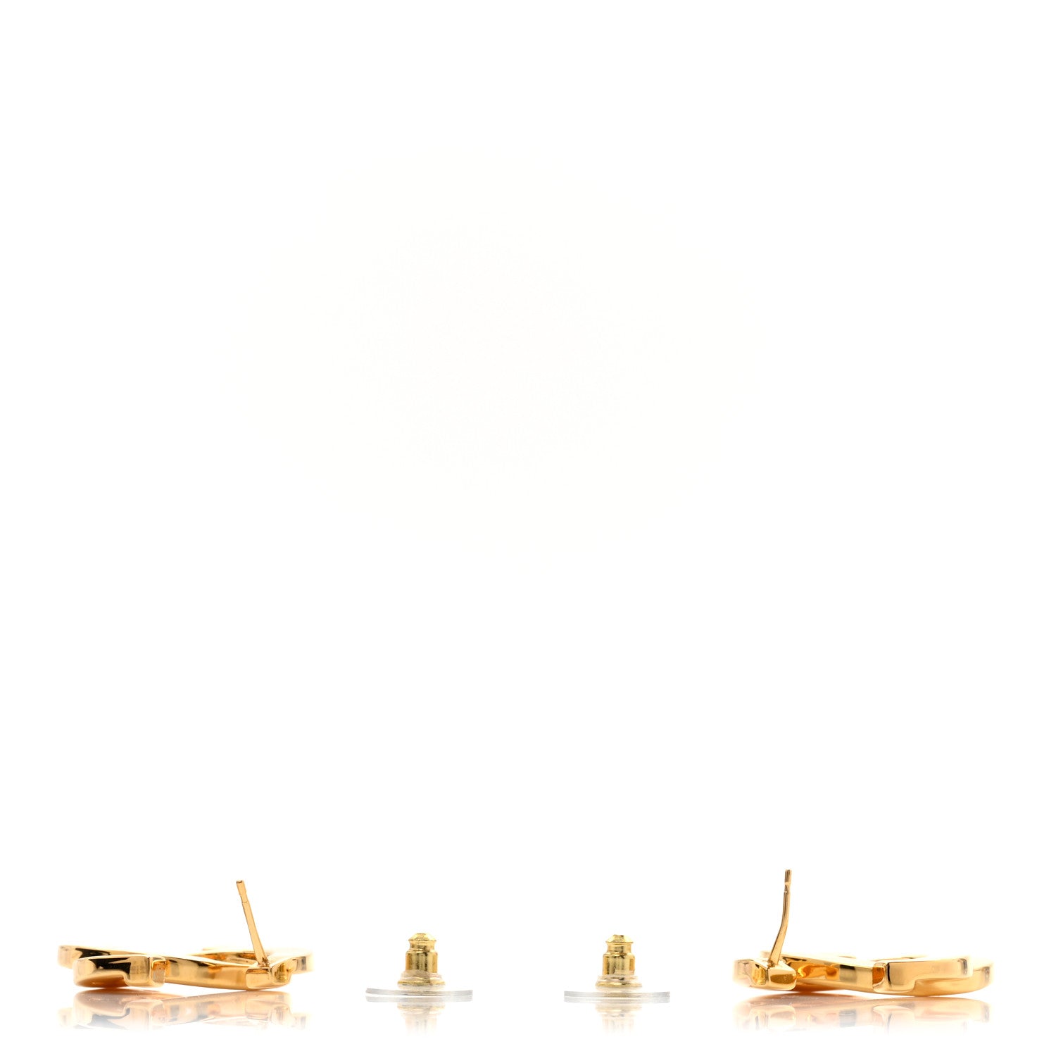Chanel Metal Large CC Earrings Gold 3 of 5