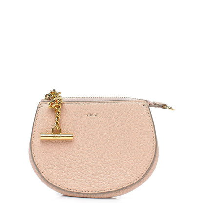 Chloe Grained Calfskin Drew Pouch Cement Pink 1 of 7