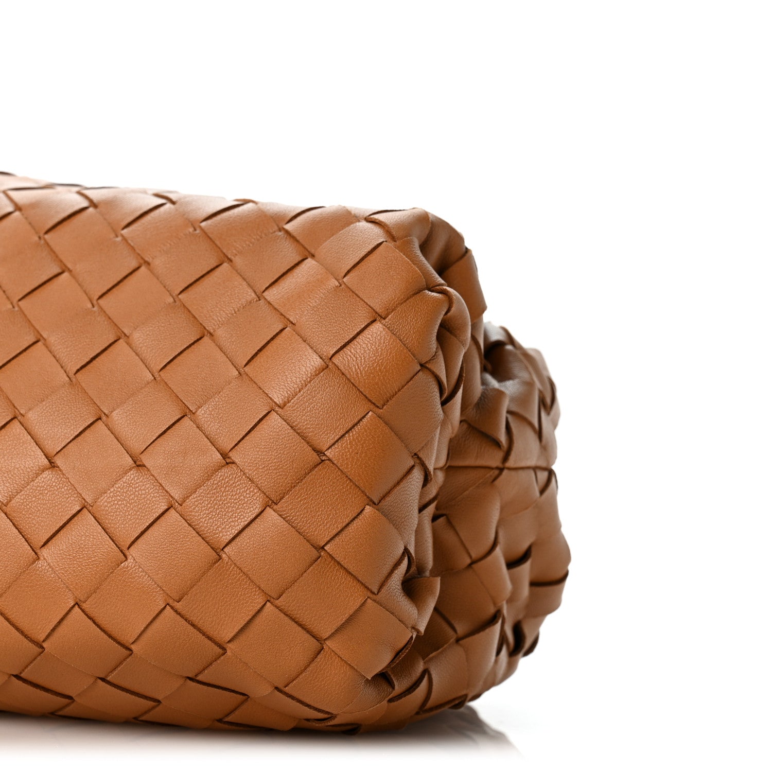 Bottega Veneta Nappa Maxi Intrecciato The Pouch Oversized Clutch Caramel 10 of 10