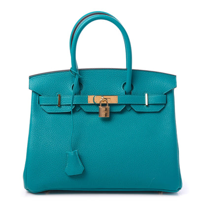 Hermes Togo Birkin 30 Turquoise 1 of 11