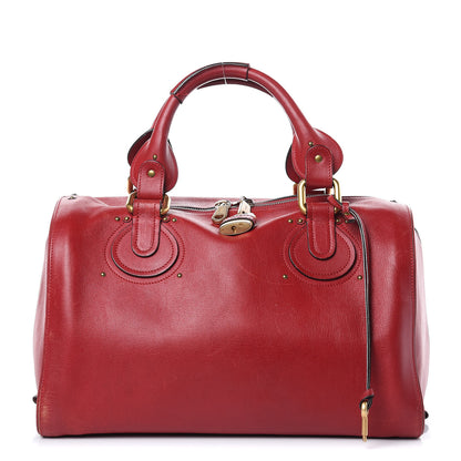 Chloe Calfskin Aurore Duffle Bag Vermillion Red 1 of 31