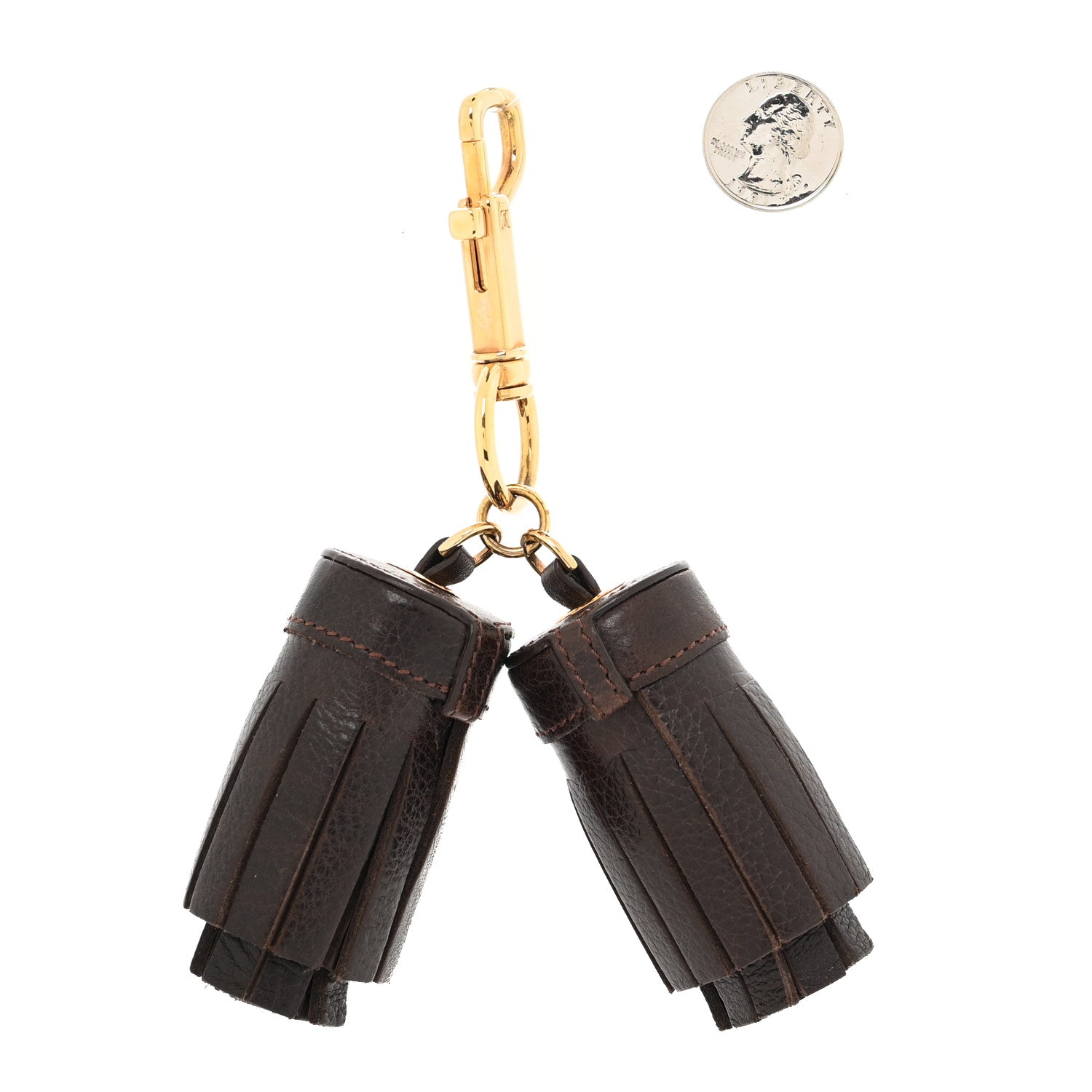 Louis Vuitton Calfskin Circus Bag Charm Marron 2 of 4