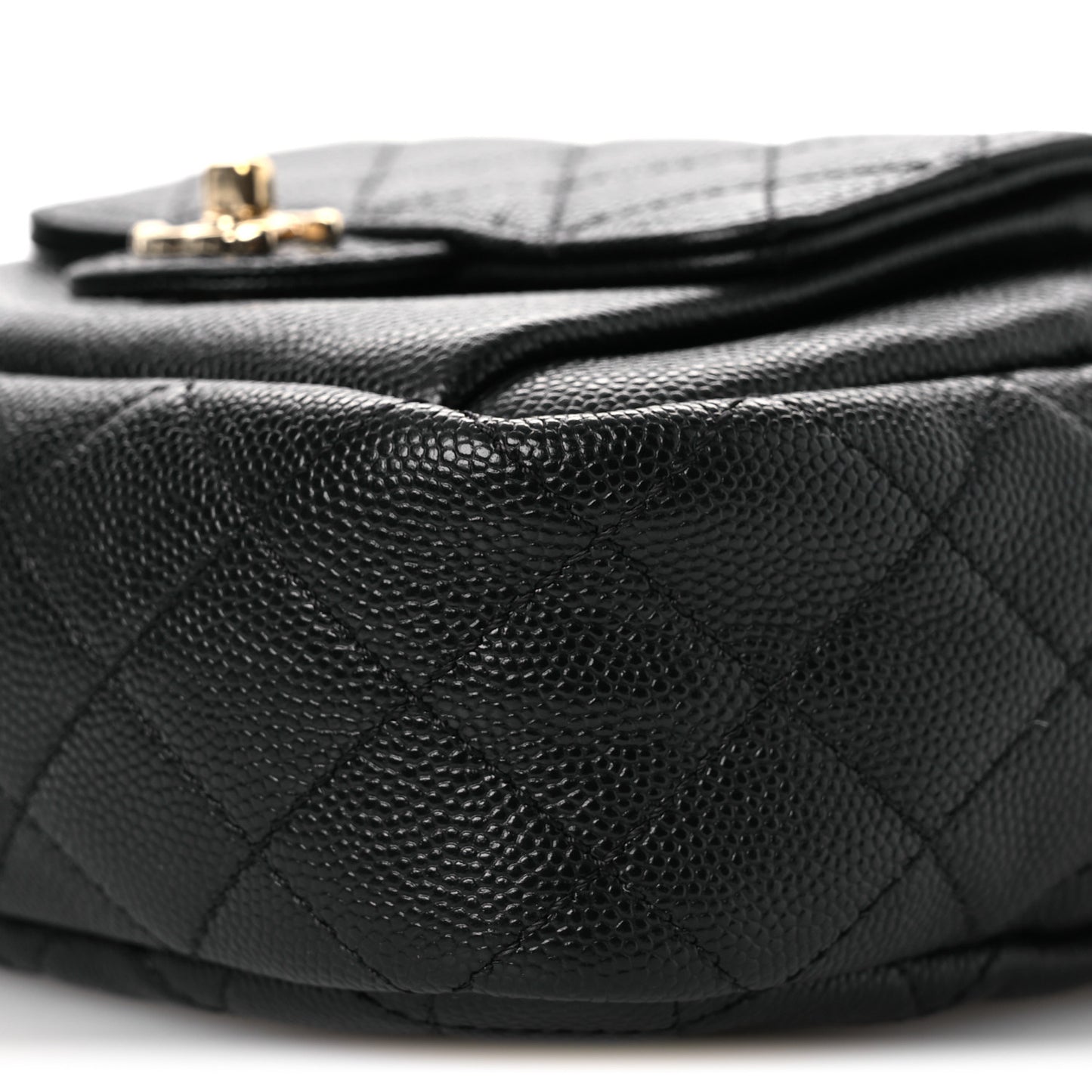 Caviar Quilted CC Day Camera Case Black