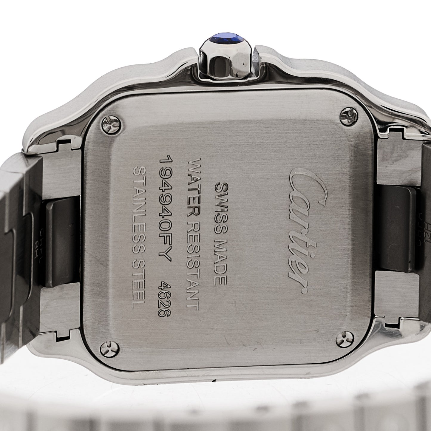 Stainless Steel 27mm Santos Quartz Watch