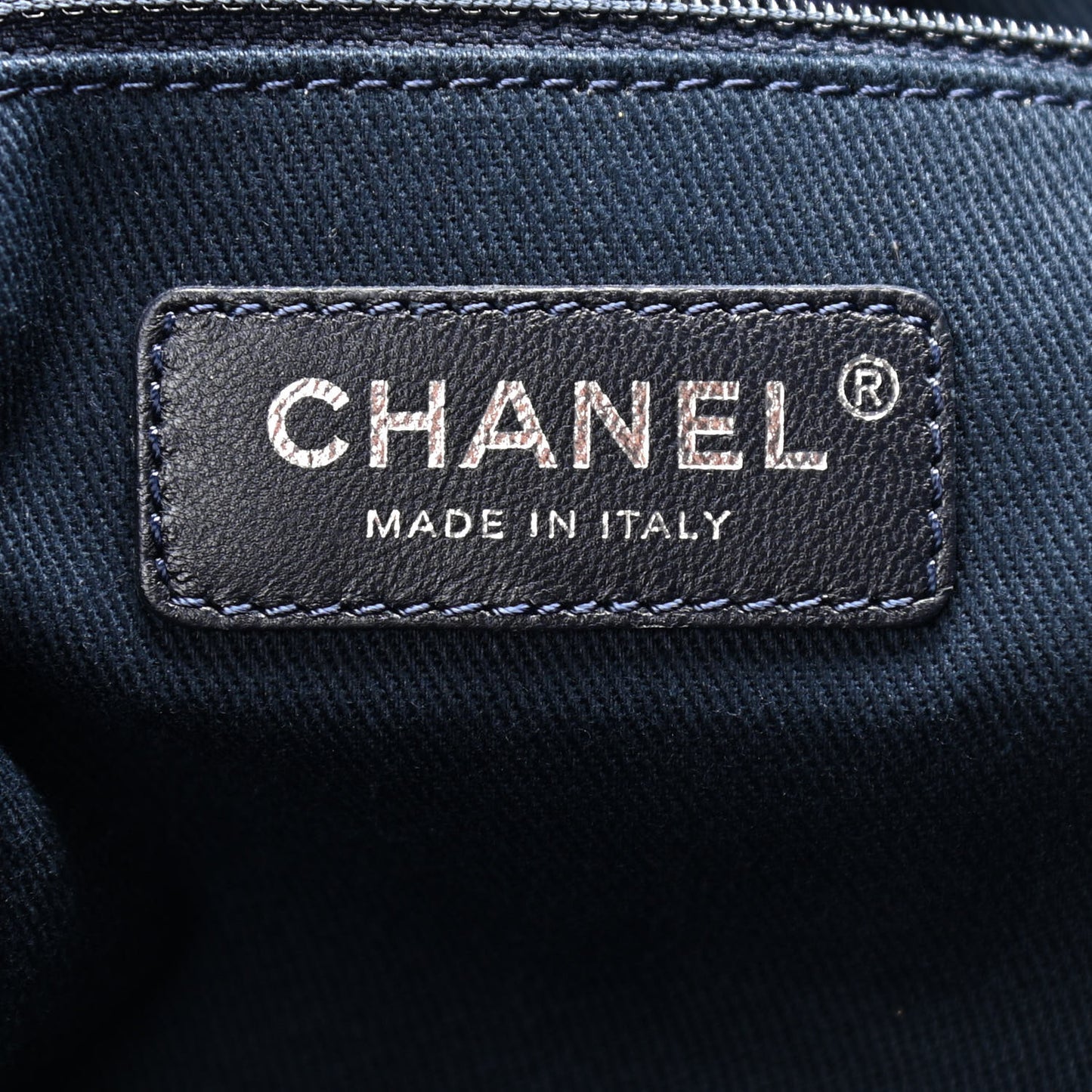 Denim Medium Deauville Tote Dark Blue