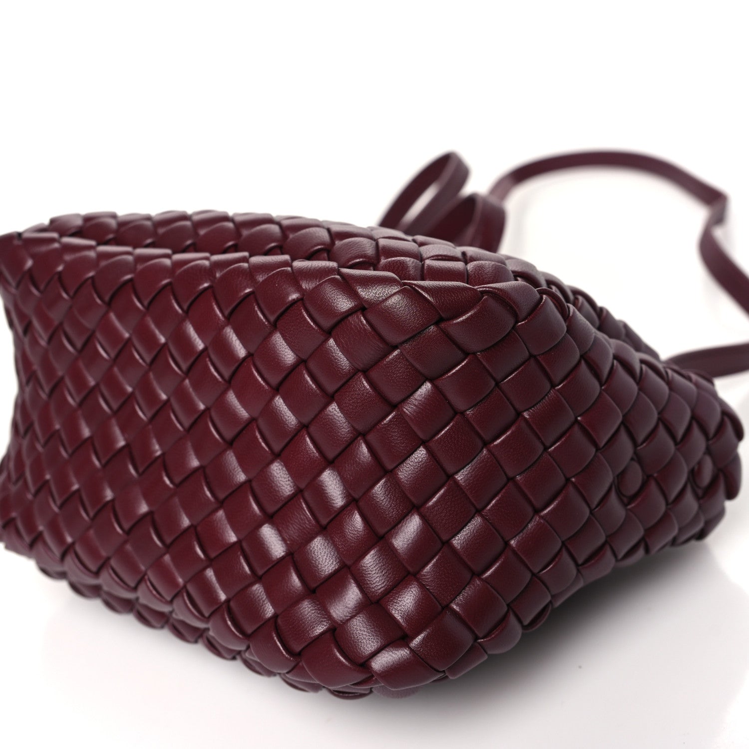 Bottega Veneta Nappa Intrecciato Small Cobble Top Handle Bag Barolo 9 of 9