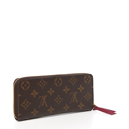 Louis Vuitton Monogram Clemence Wallet Fuchsia 2 of 6