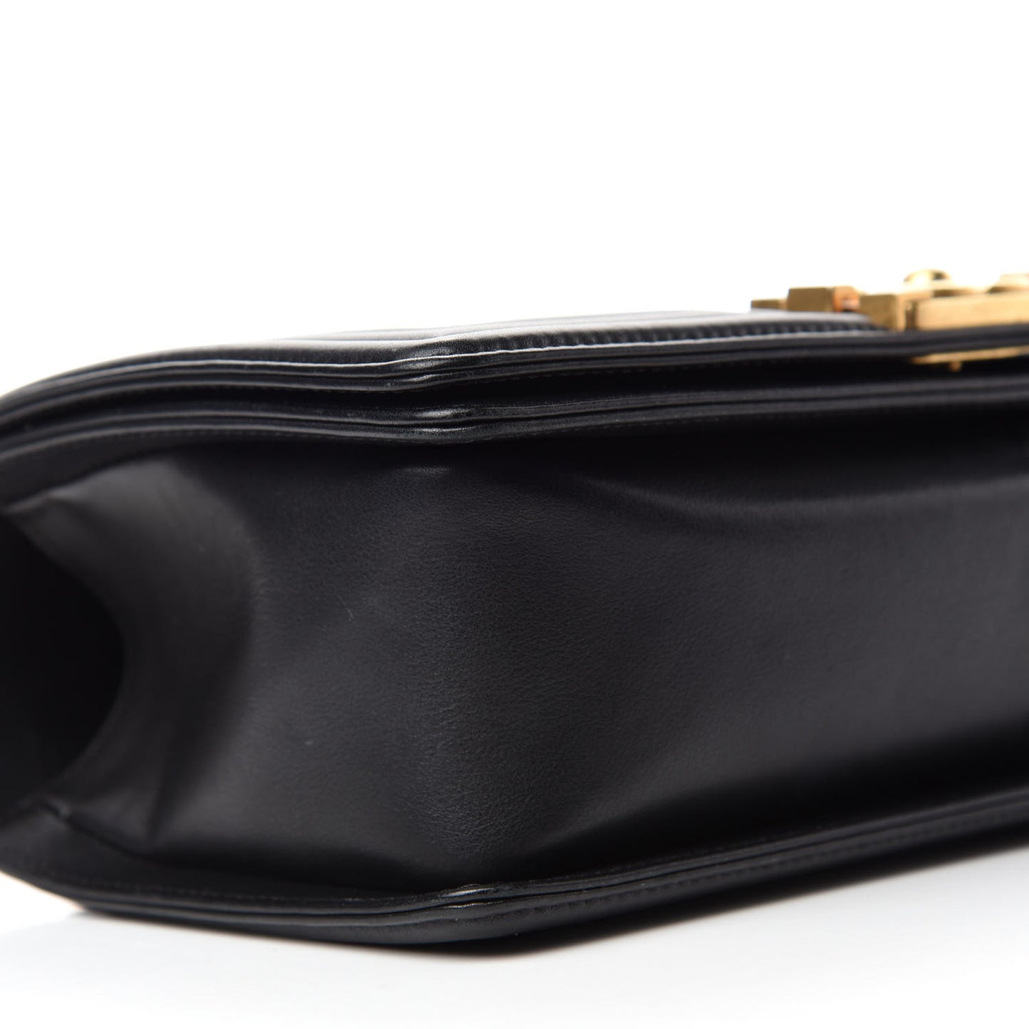 Calfskin Quilted Medium Boy Flap Black