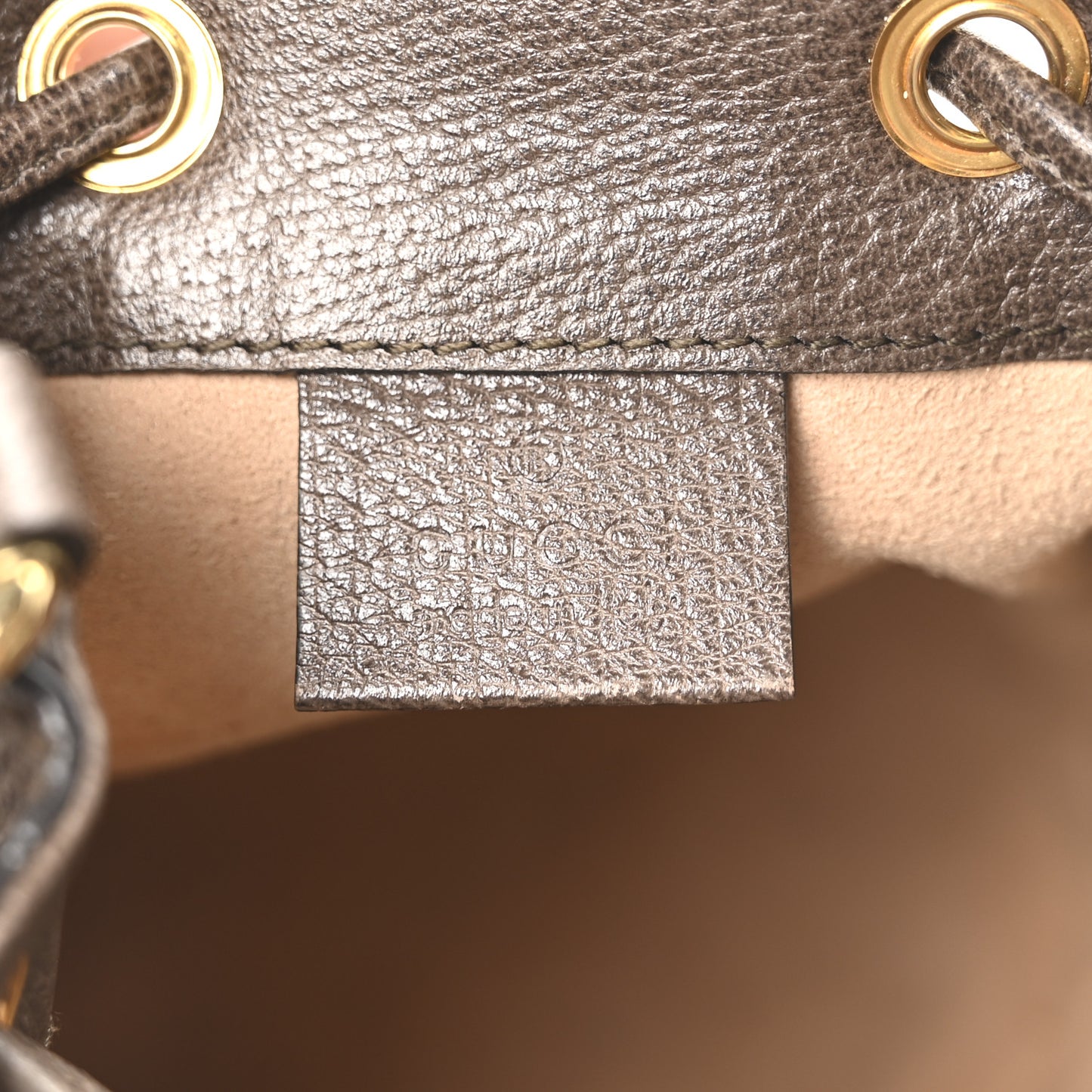 GG Supreme Monogram Web Mini Ophidia Bucket Bag Brown