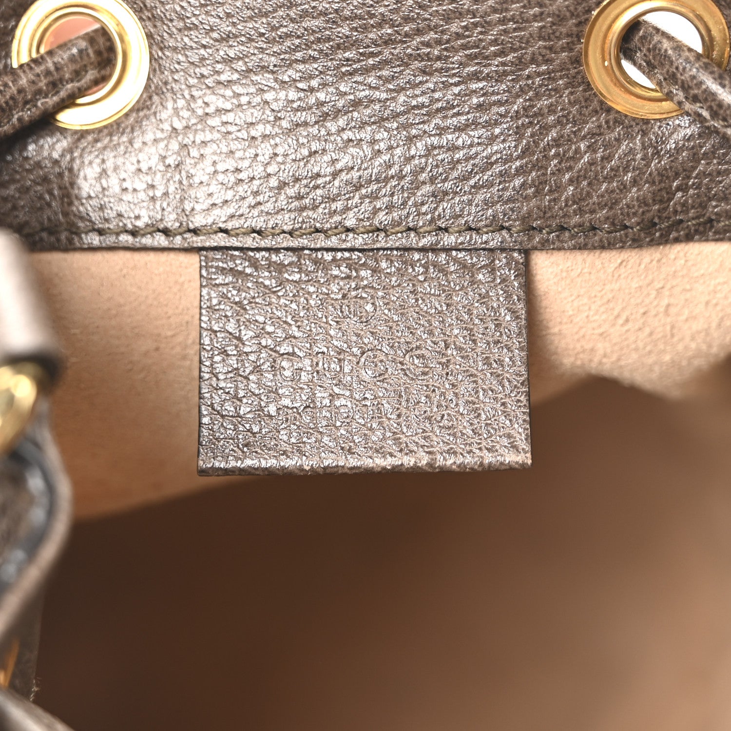 Gucci GG Supreme Monogram Web Mini Ophidia Bucket Bag Brown 6 of 10