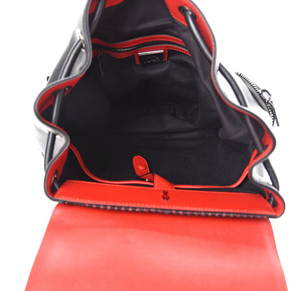 Christian Louboutin Calfskin Spiked Explorafunk Backpack Black 4 of 11