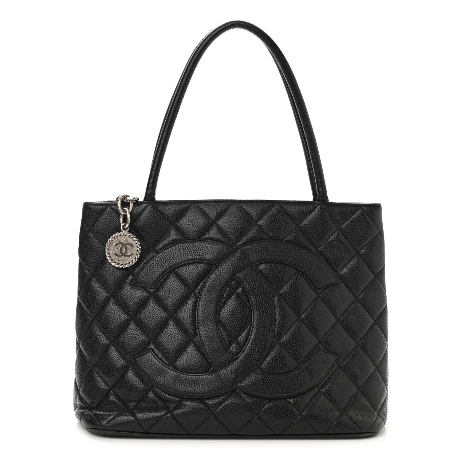Chanel Caviar Quilted Medallion Tote Black 2 of 27