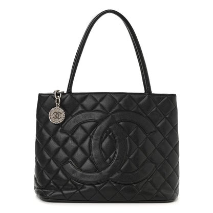 Chanel Caviar Quilted Medallion Tote Black 2 of 27
