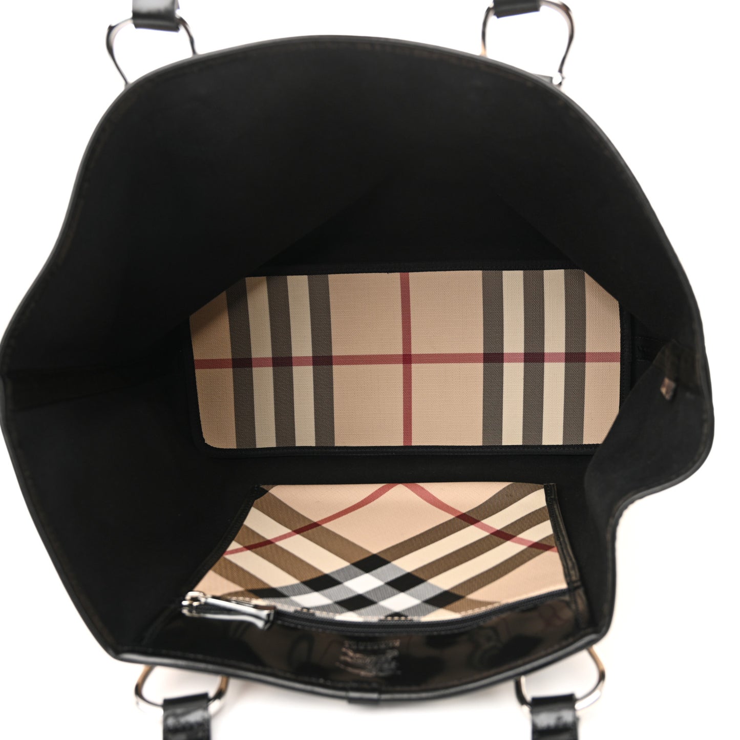Nova Check Large Nickie Tote Black