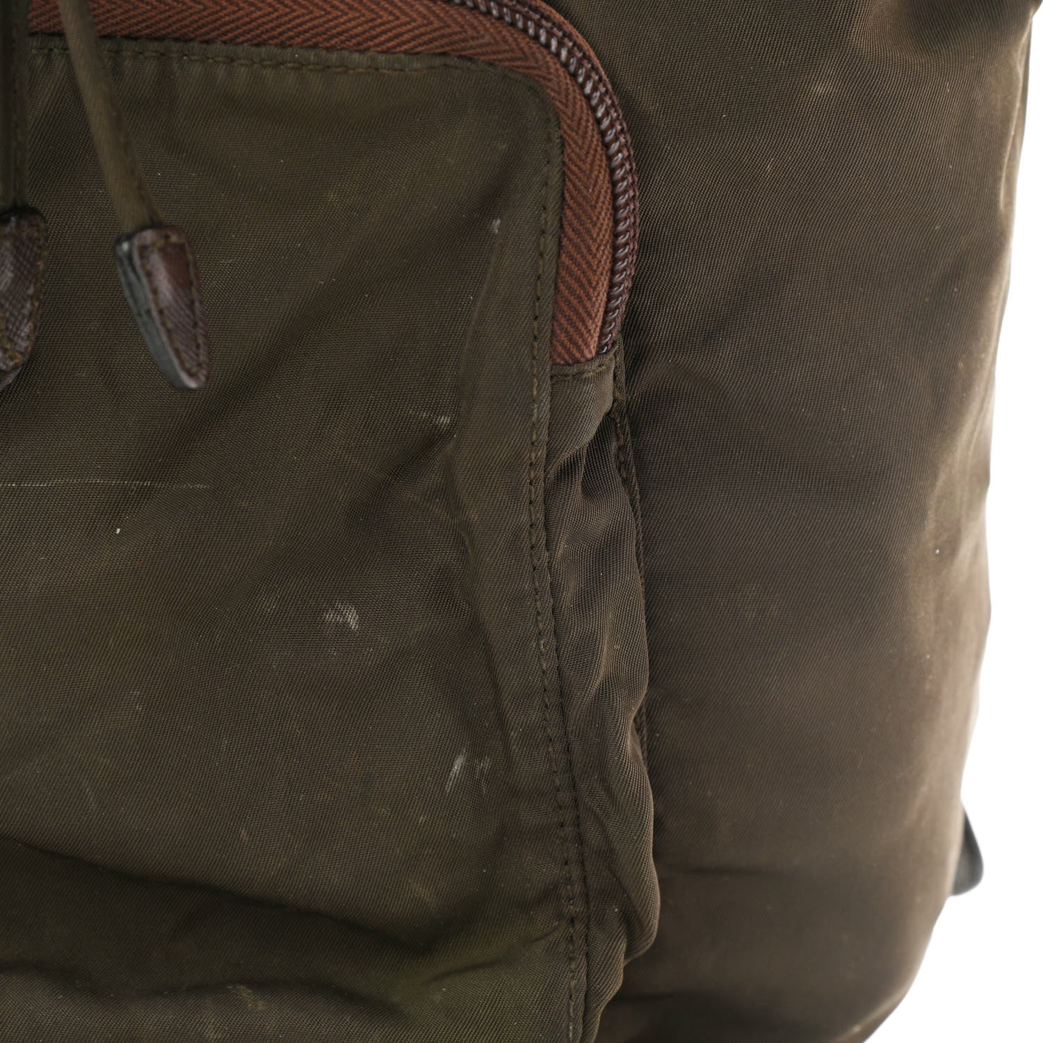 Prada Nylon Vela Cinch Backpack Green 11 of 12