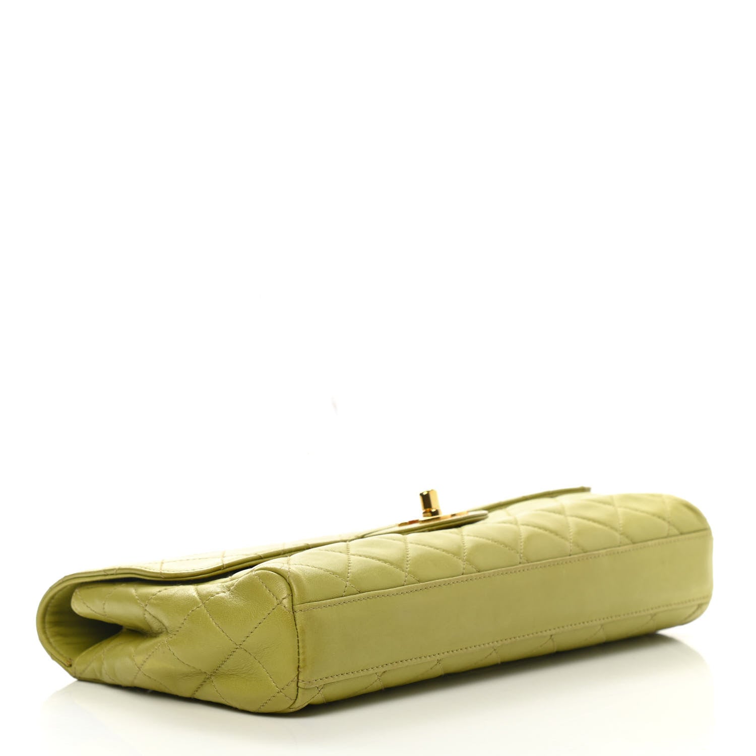 Chanel Lambskin Quilted Flap Clutch Light Green 5 of 11