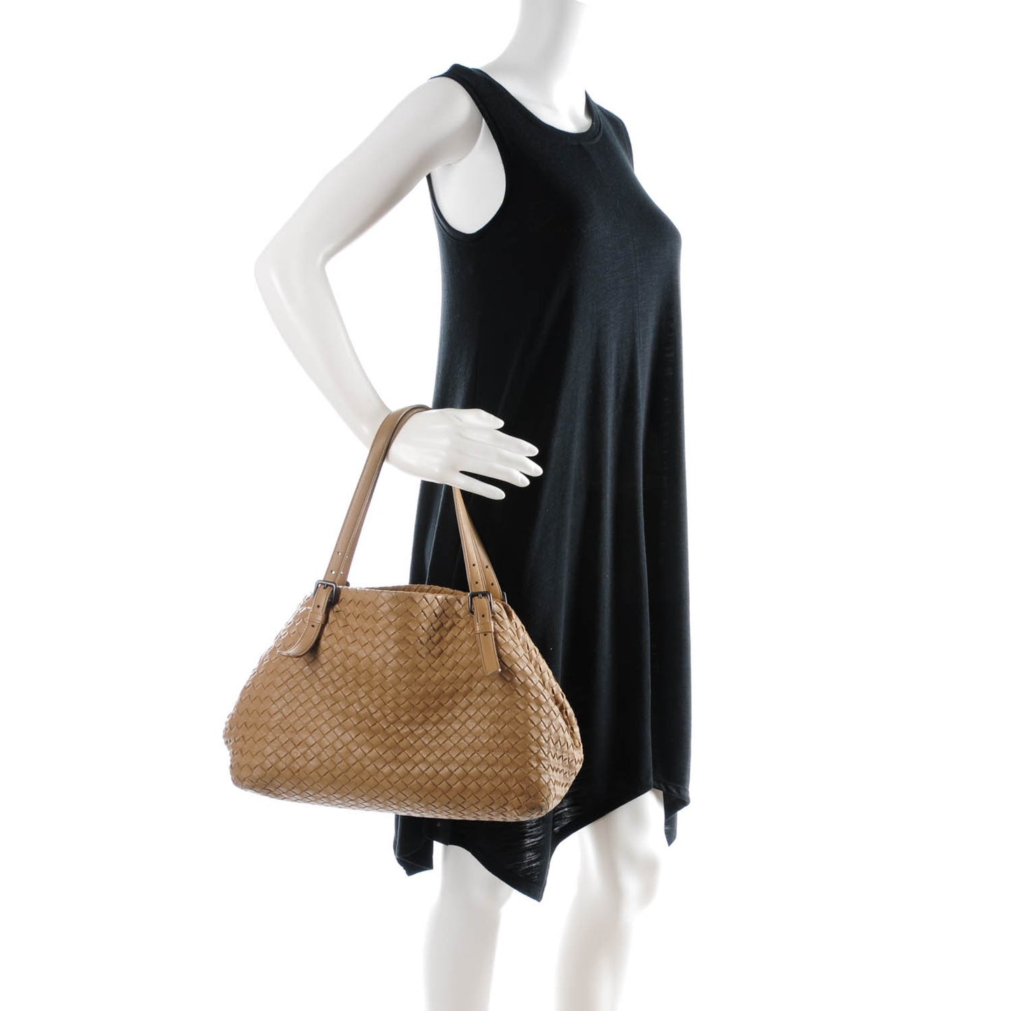 Nappa Intrecciato Medium Seamless Tote Noce