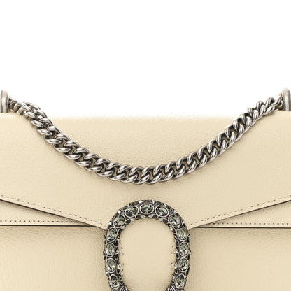 Gucci Textured Calfskin Crystal Small Dionysus Shoulder Bag Mystic White 9 of 11