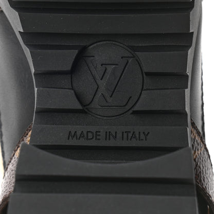 Louis Vuitton Suede Calfskin Shearling Monogram Laureate Platform Desert Boots 36 Cognac 6 of 8
