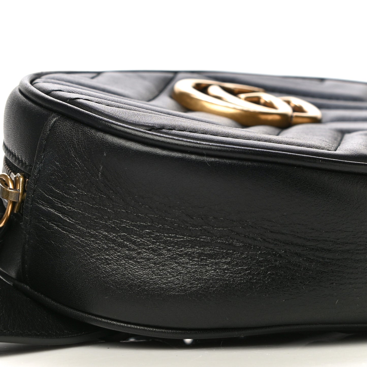 Calfskin Matelasse GG Marmont Belt Bag 85 34 Black