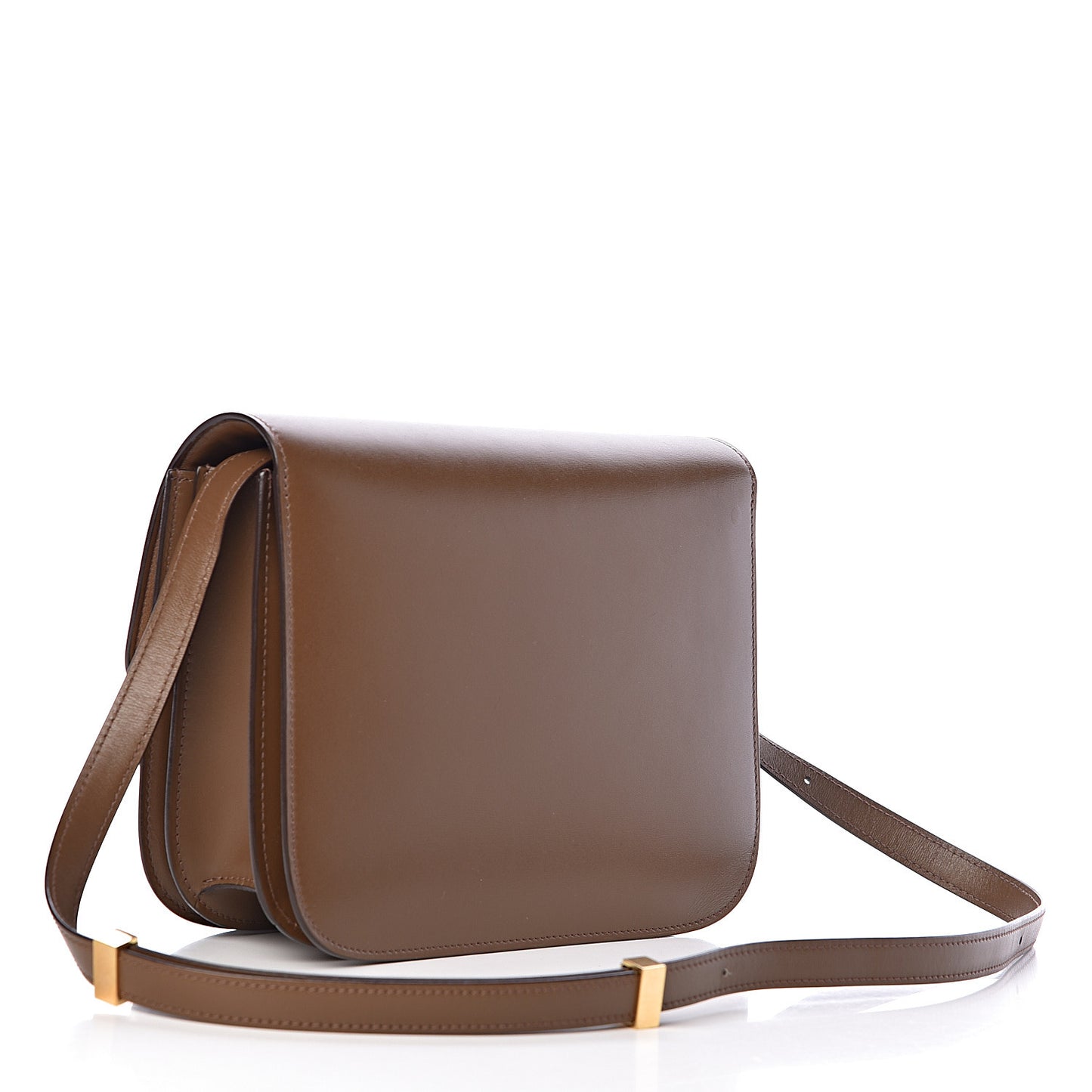 Box Calfskin Medium Classic Box Flap Bag Camel