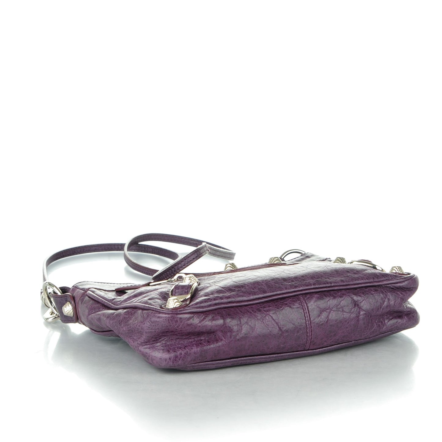 Agneau Giant 12 Silver Hardware Hip Violet