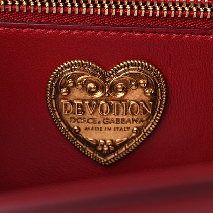 Dolce & Gabbana Calfskin Large Devotion Crossbody Bag Red 6 of 10