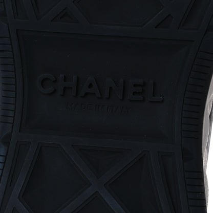 Chanel Suede Calfskin Nylon Grosgrain CC Sneakers 39.5 Light Pink 8 of 13