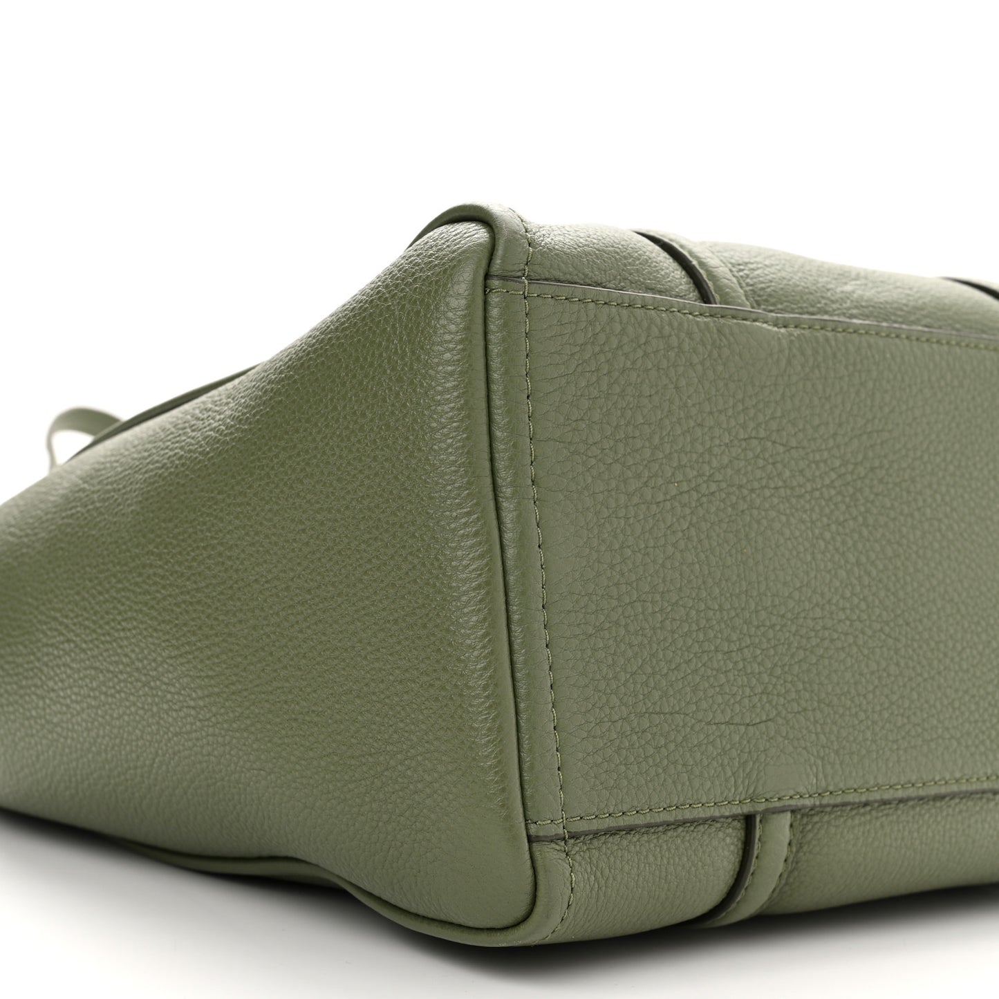 Grained Calfskin The Tag Tote Green