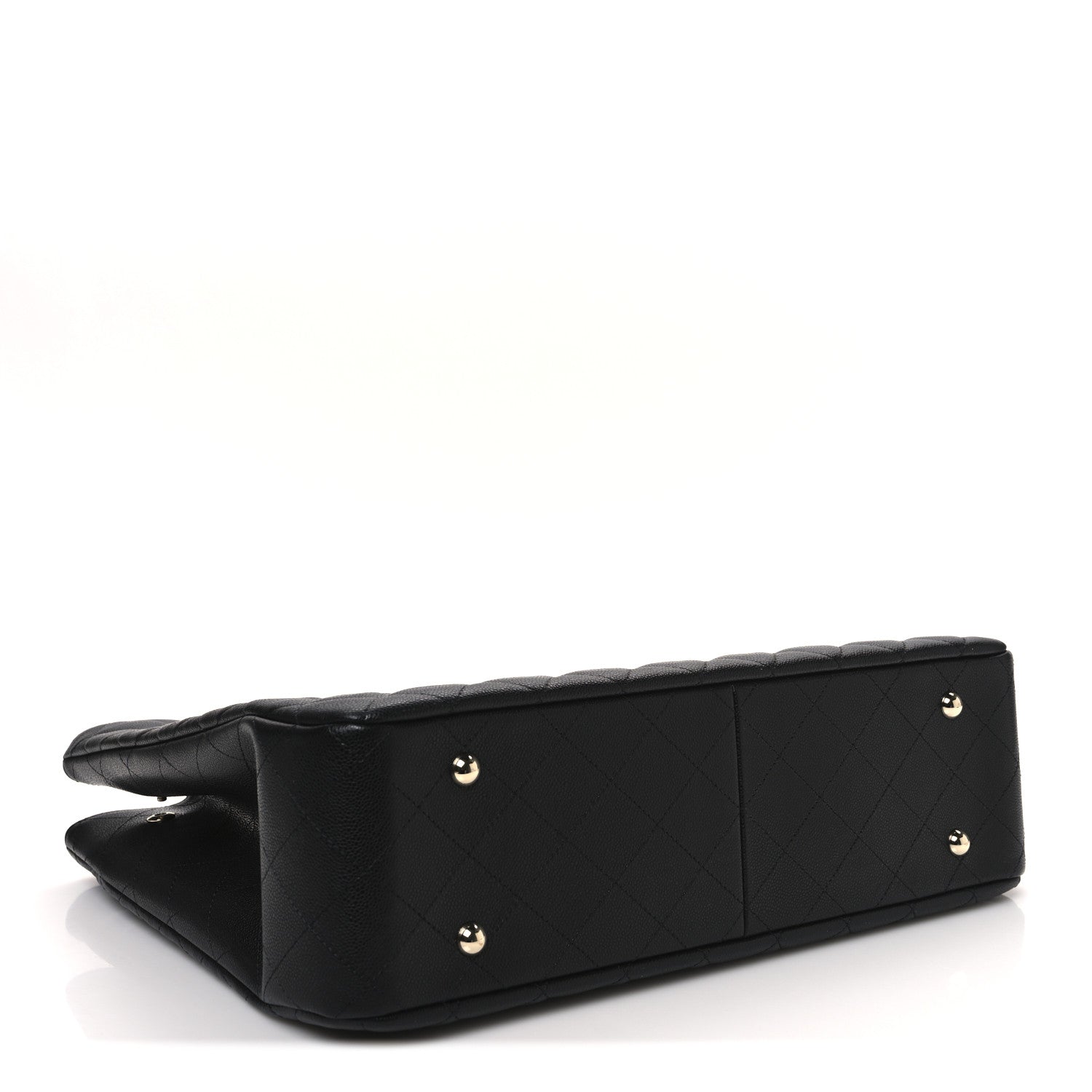 Chanel Caviar Quilted Large CC Shopping Tote Black 4 of 10