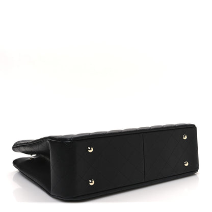 Chanel Caviar Quilted Large CC Shopping Tote Black 4 of 10