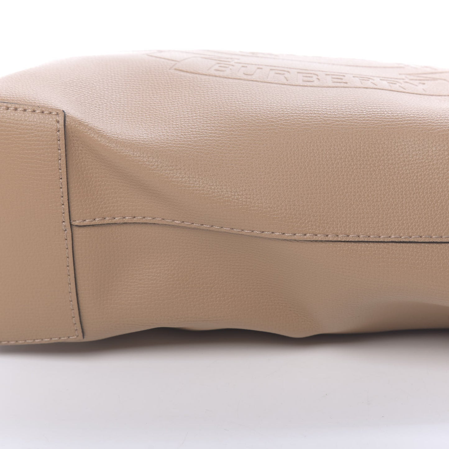 Calfskin Embossed Crest Medium Tote Camel