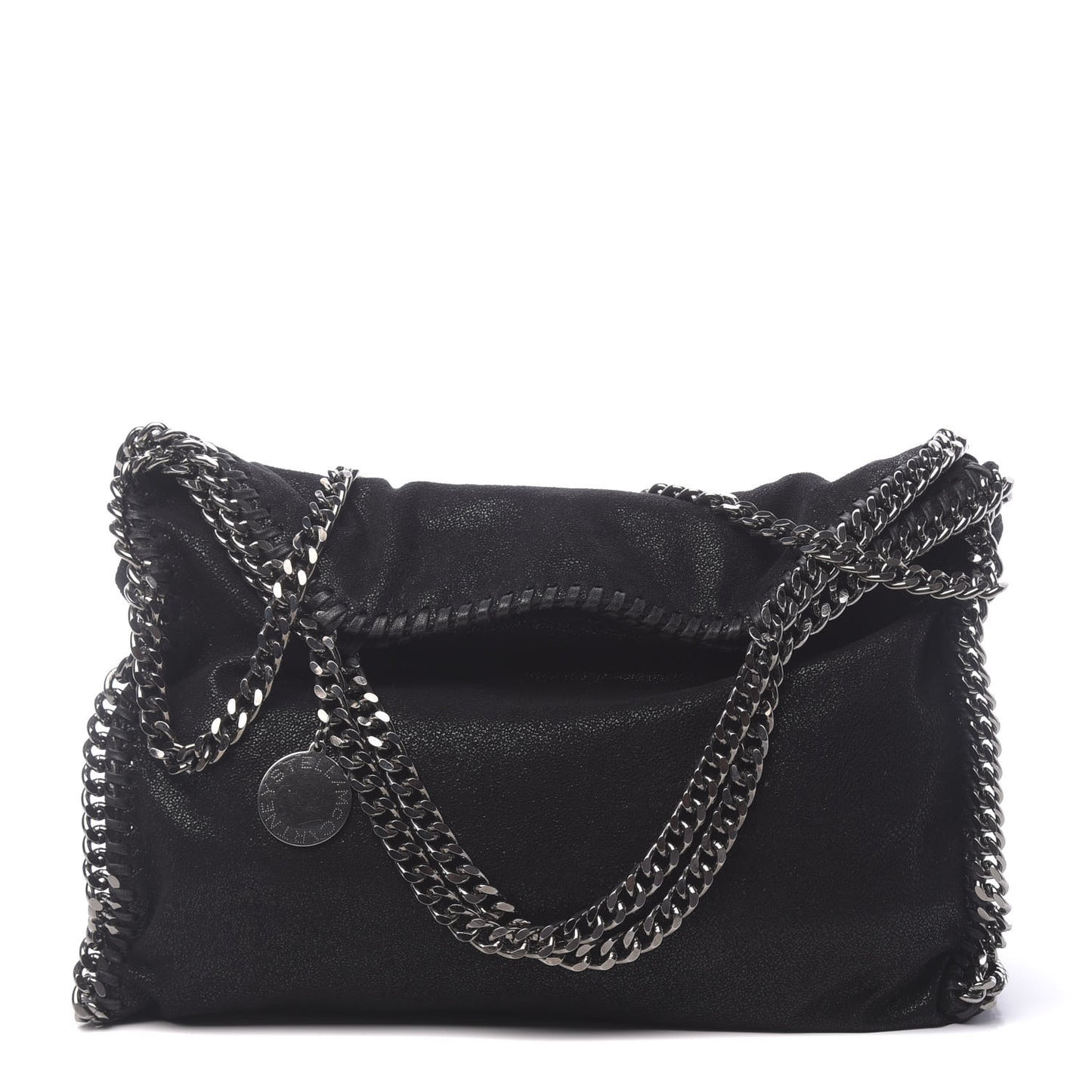 Shaggy Deer Falabella Fold Over Tote Black