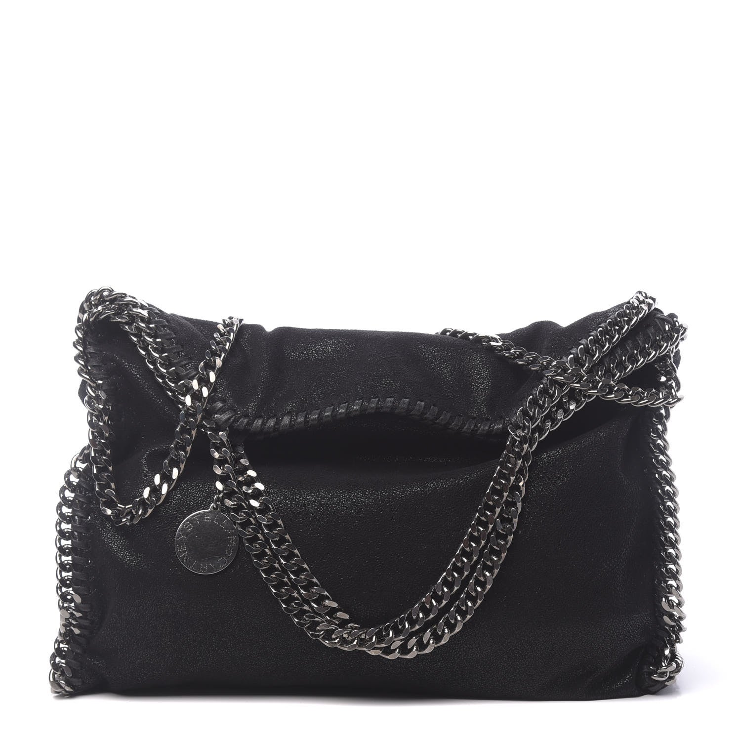 Stella McCartney Shaggy Deer Falabella Fold Over Tote Black 1 of 9