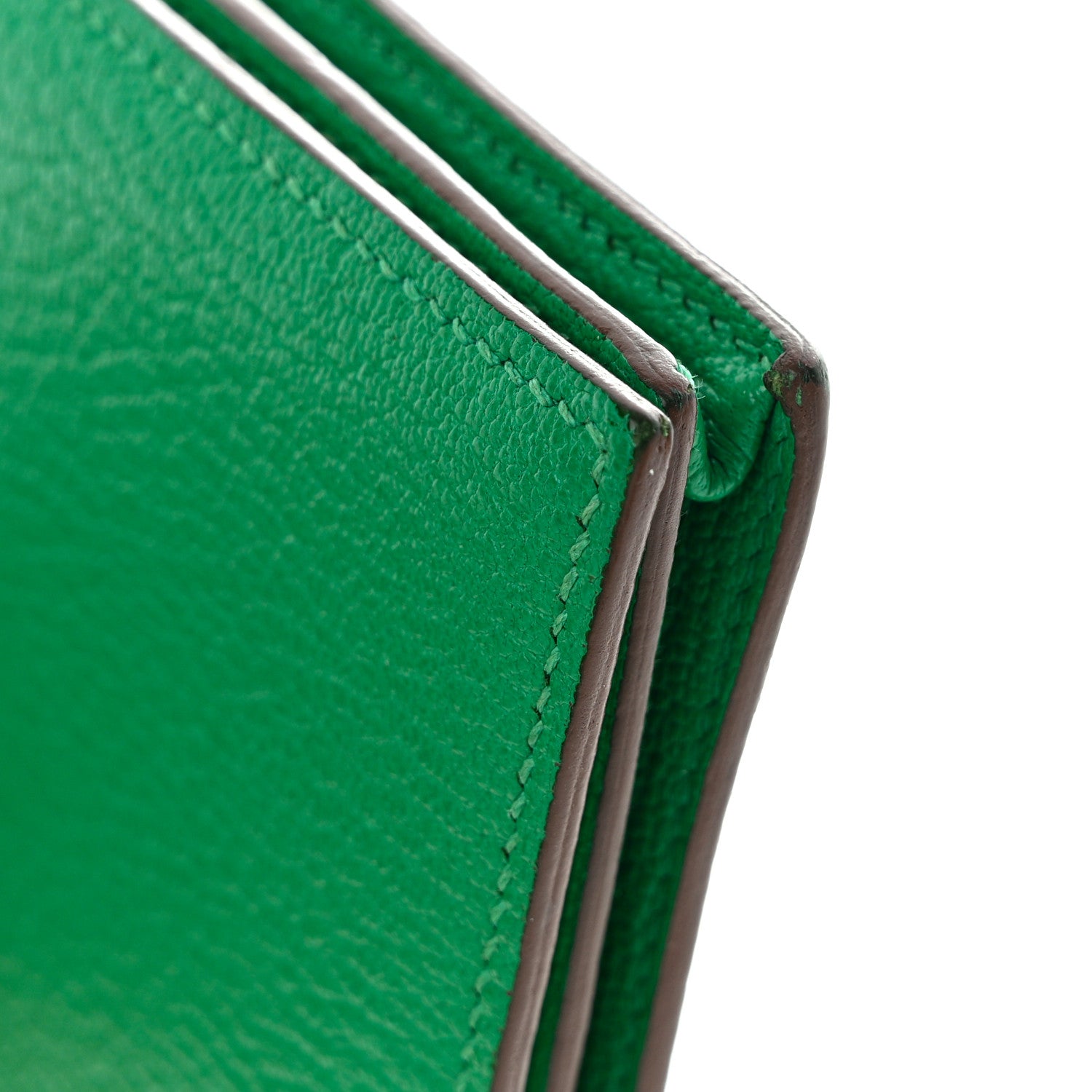 Hermes Chevre Mysore Bearn Gusset Wallet Menthe 12 of 12