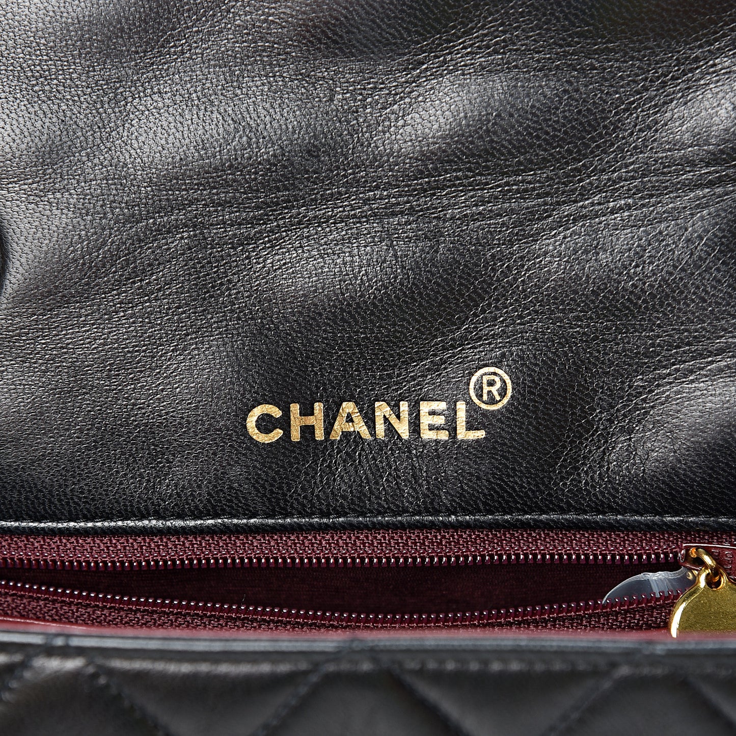 Lambskin Quilted Small Single Flap Black